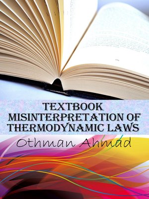 cover image of Textbook Misinterpretation of Thermodynamic Laws